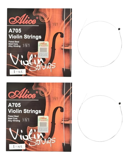 2 Cuerdas 1ras E Para Violin 3/4 Y 4/4 Alice A705-1
