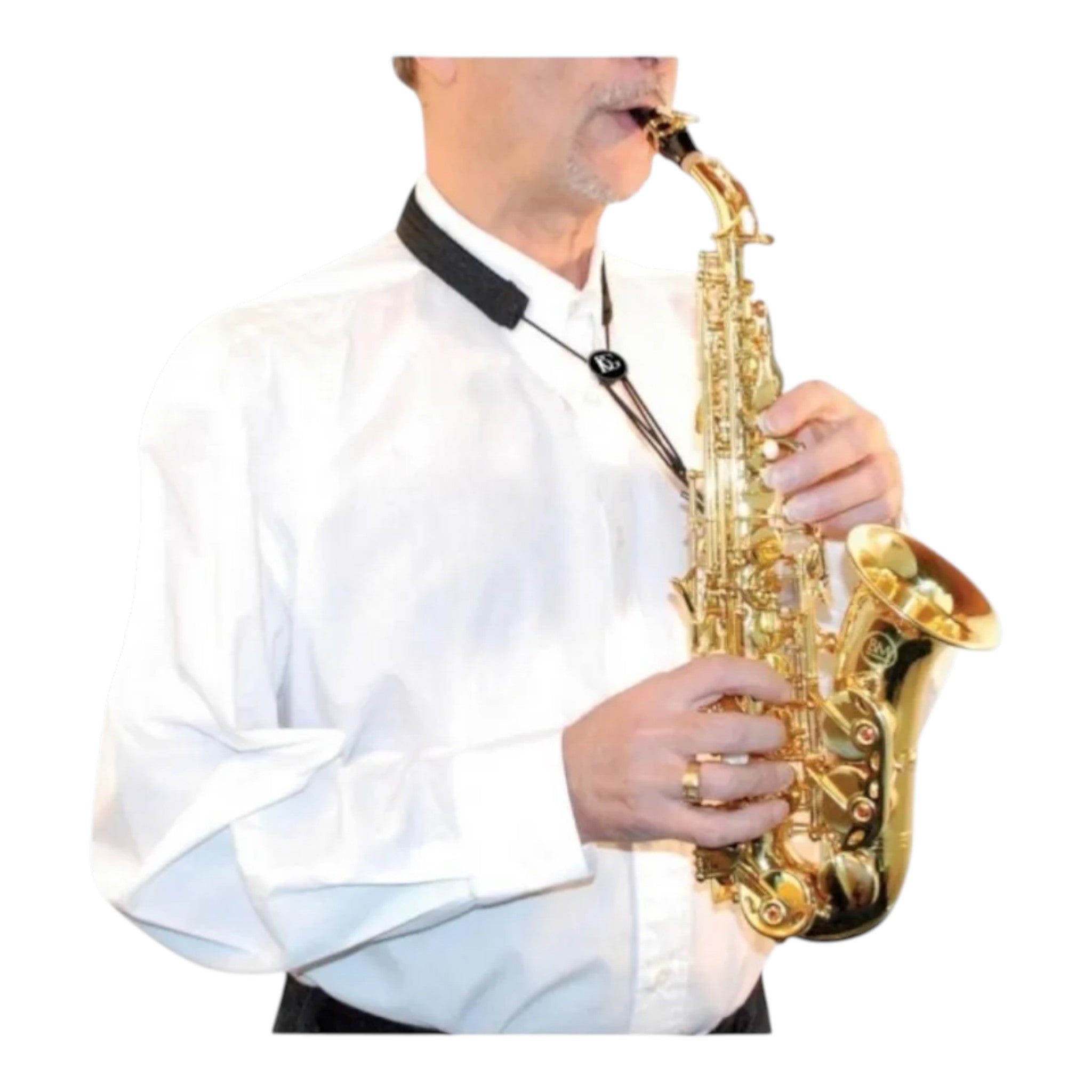 Correa Cuello Acolchado Ajustable Para Saxofon Alto Tenor