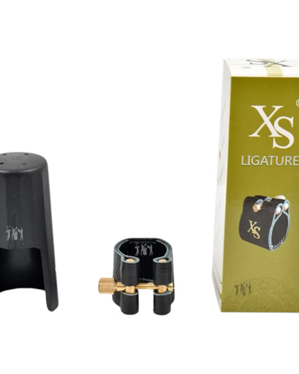 Abrazadera Boquilla Saxo Soprano En Cuero Tapaboquilla