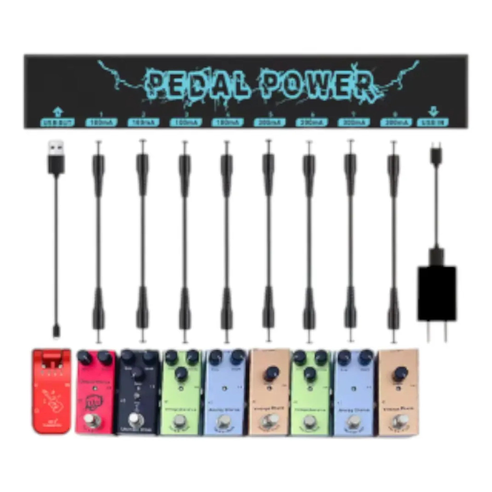 Fuente Alimentacion 8 Canales Para Pedal De Efecto Guitarra