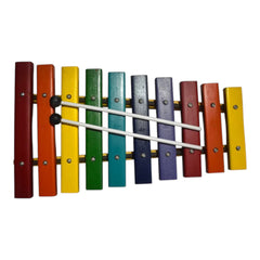 Xilófono Diatónico De 10 Notas Teclas Madera Multicolor