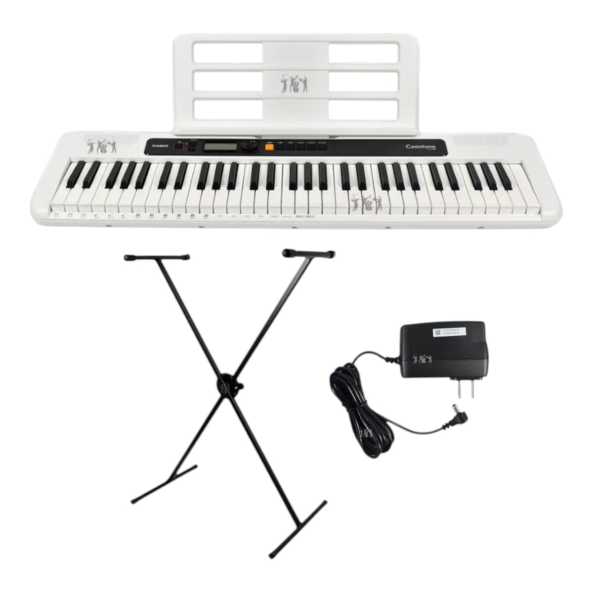 Teclado Casio Ct-s200 We + Base + Adaptador Organeta 110v
