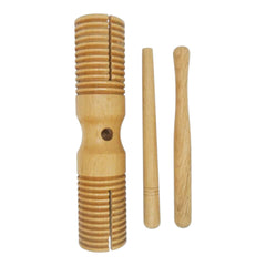 Toc-toc Güiro Idiófono Bloque 2 Tonos 24cm Percusión Madera