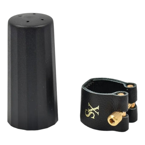 Abrazadera Boquilla Clarinete En Cuero Tapaboquilla Xs Glc73