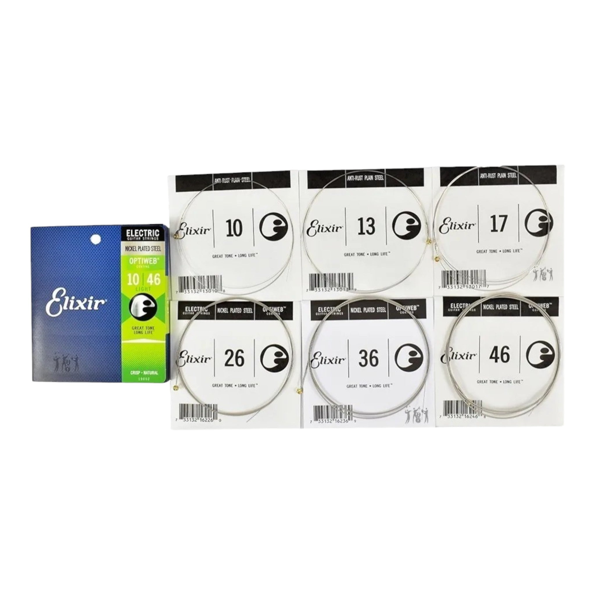 Encordado Guitarra Electrica Elixir Optiweb 19052 10-46