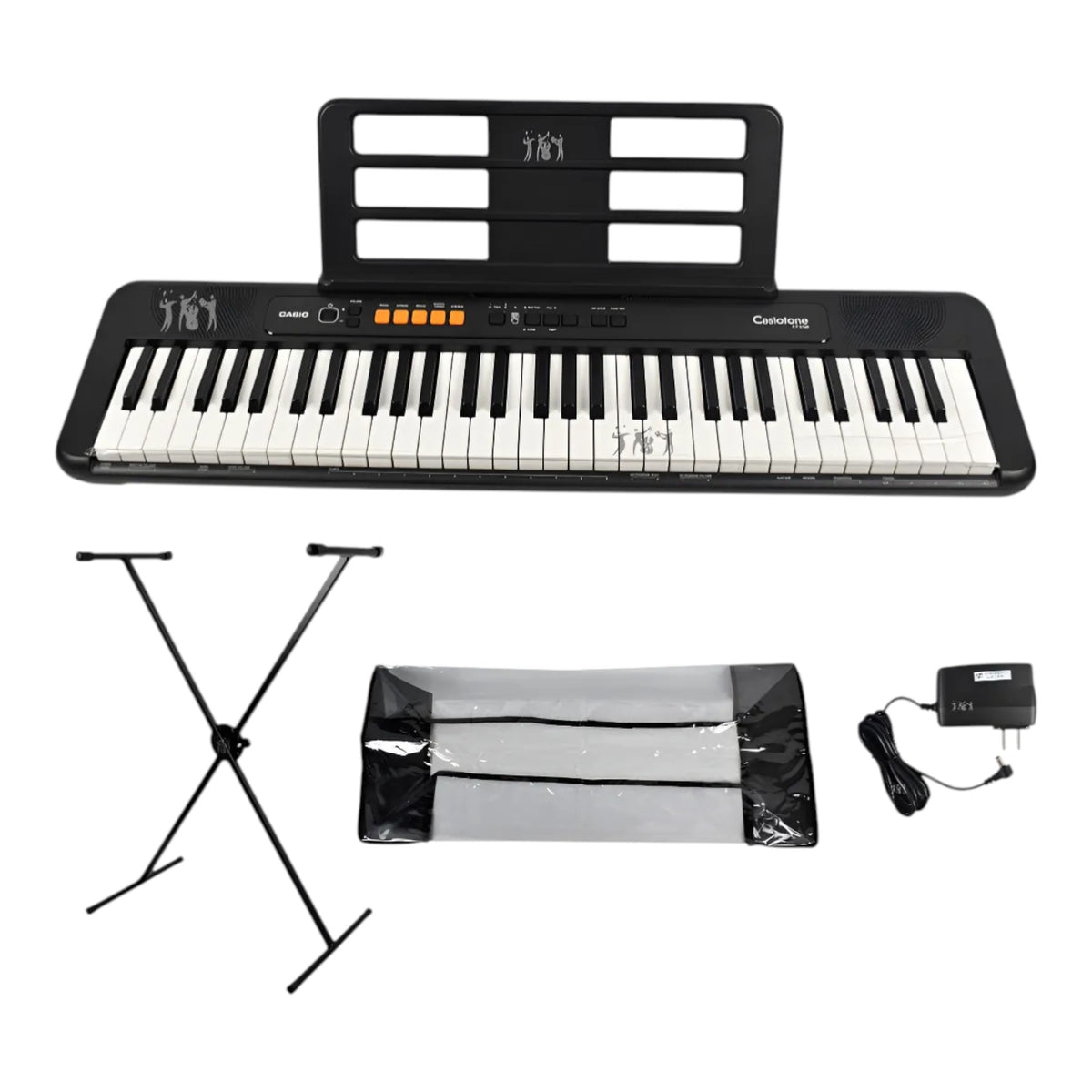 Teclado Casio Ct-s100 + Base + Forro + Adaptador Organeta 110v