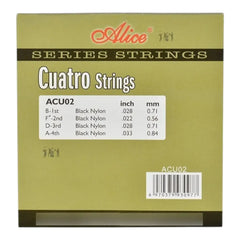 Encordado Set Cuerdas Cuatro Llanero Venezolano Alice Acu02