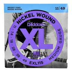 Encordado Guitarra Electrica Daddario Exl115 11-49 D Addario