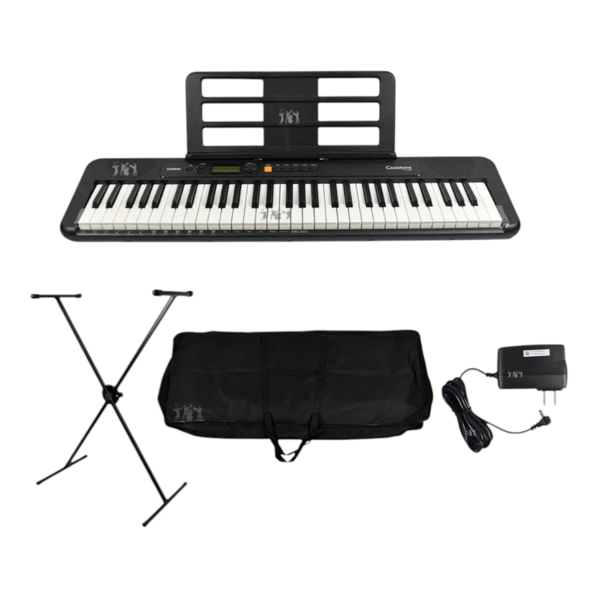 Teclado Casio Ct-s200 Bk + Base + Estuche Lona + Adaptador 110v