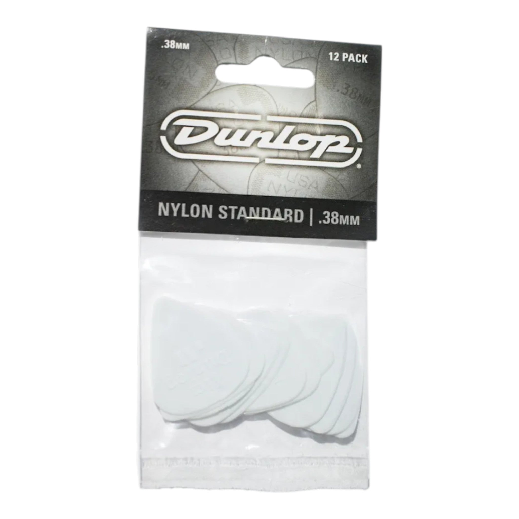 Uñetas Dunlop Nylon Bolsa 12 Unidades (seleccionar Medida) Tamaño 0,38 Mm