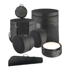Set Estuches Bateria Acustica Semiduro + Estuche Platillos
