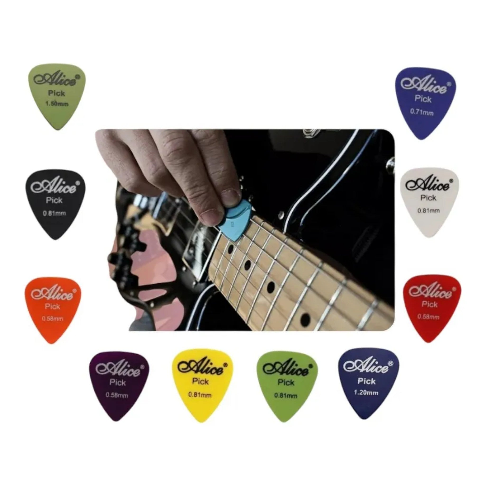 Picks - Pajuela - Pua Alice Ap-100 Guitarra 10 Unidades