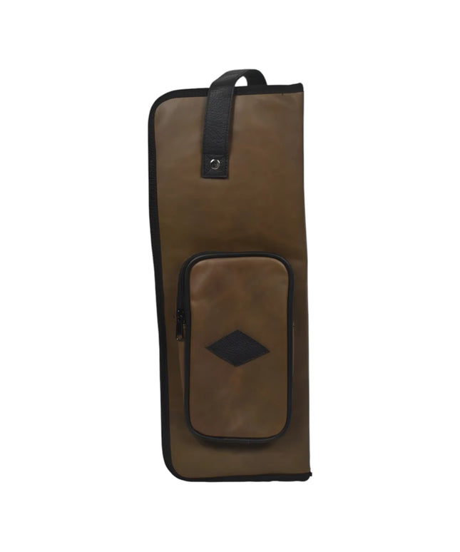 Baquetero Con Bandas De Agarre Estuche Baquetas Cuero
