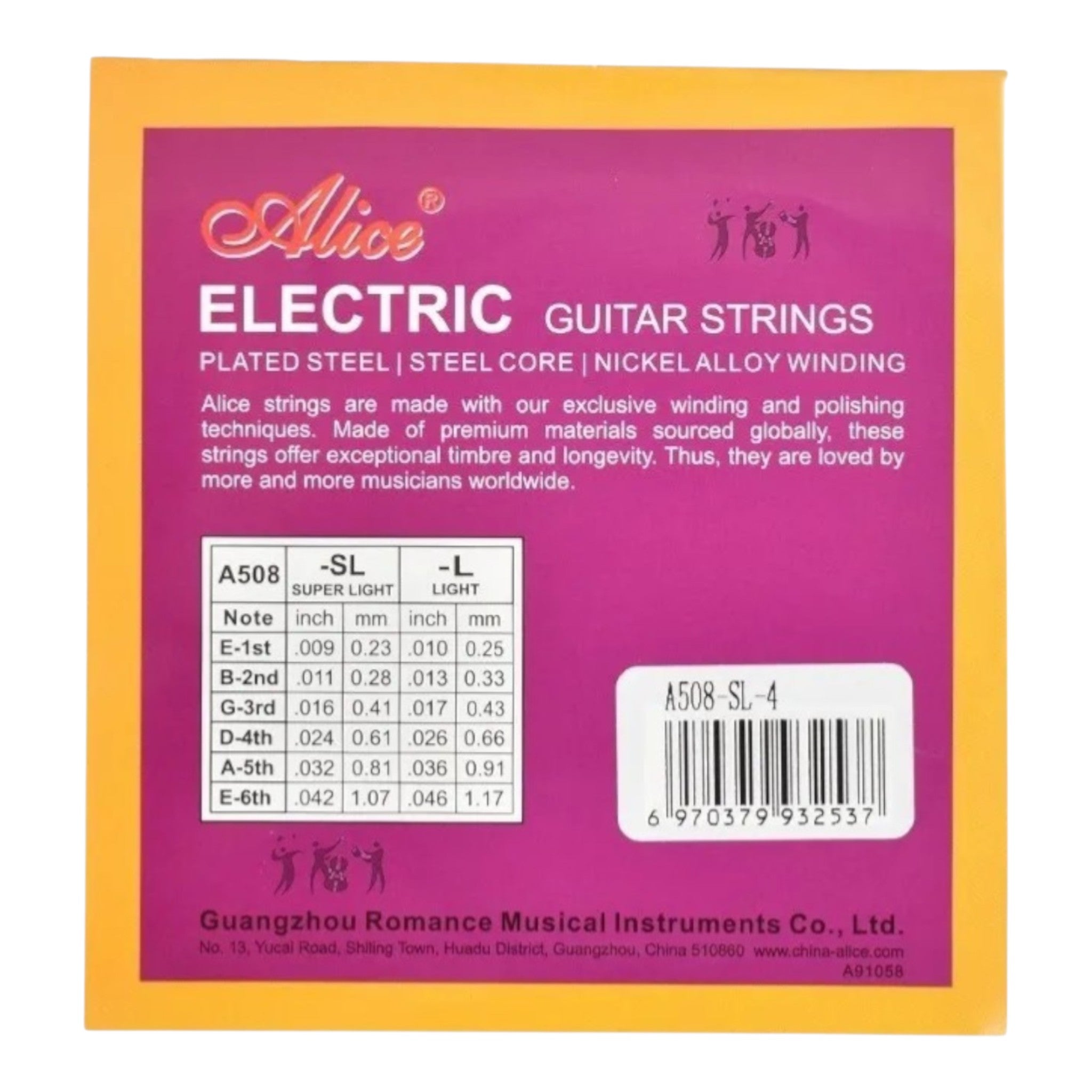 Cuerda 4ta Re Por Unidad Guitarra Electrica Alice A508 0.24