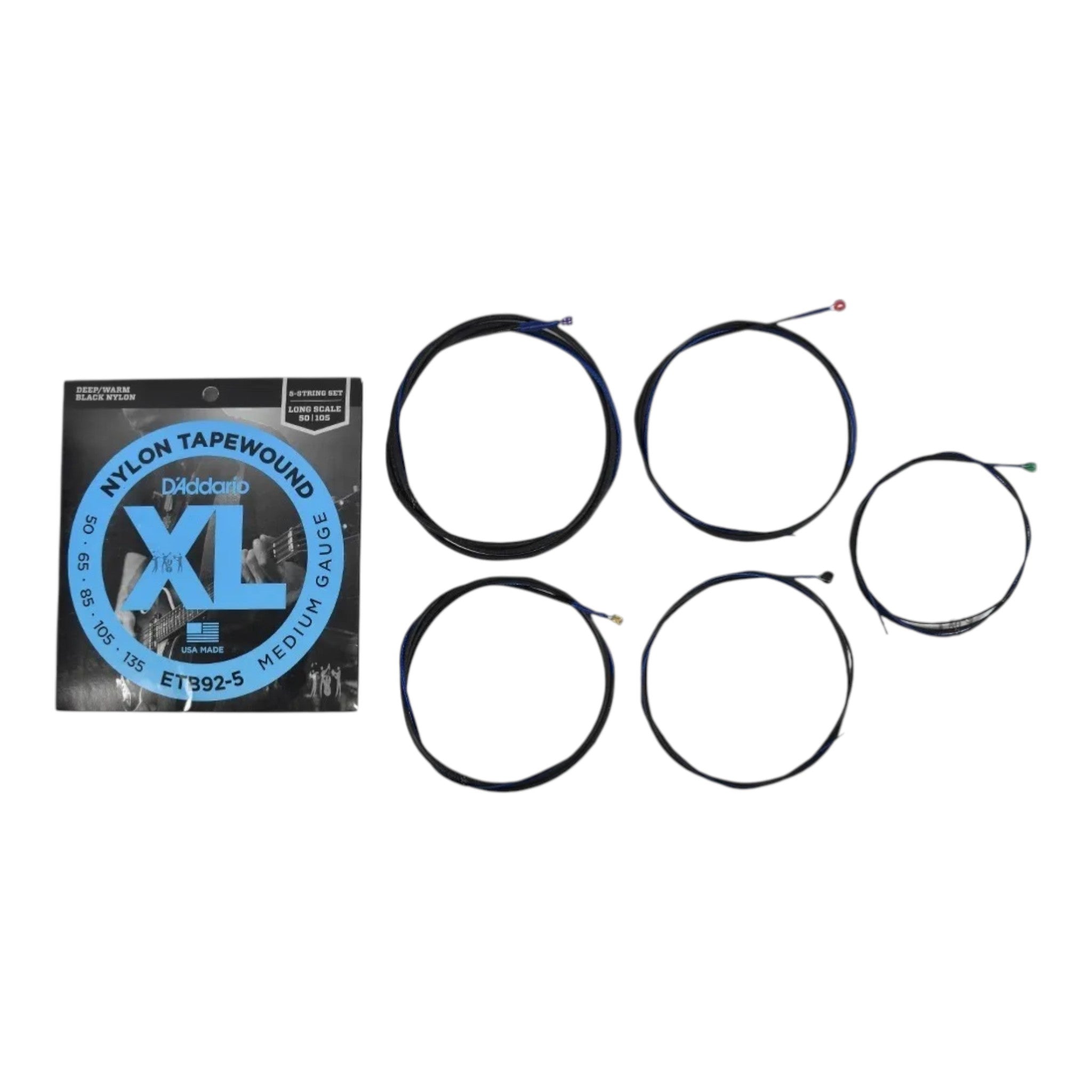 Encordado Bajo 5 Cuerdas D'addario Etb92-5 50-135