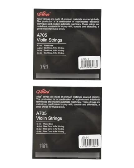 2 Cuerdas 1ras E Para Violin 3/4 Y 4/4 Alice A705-1