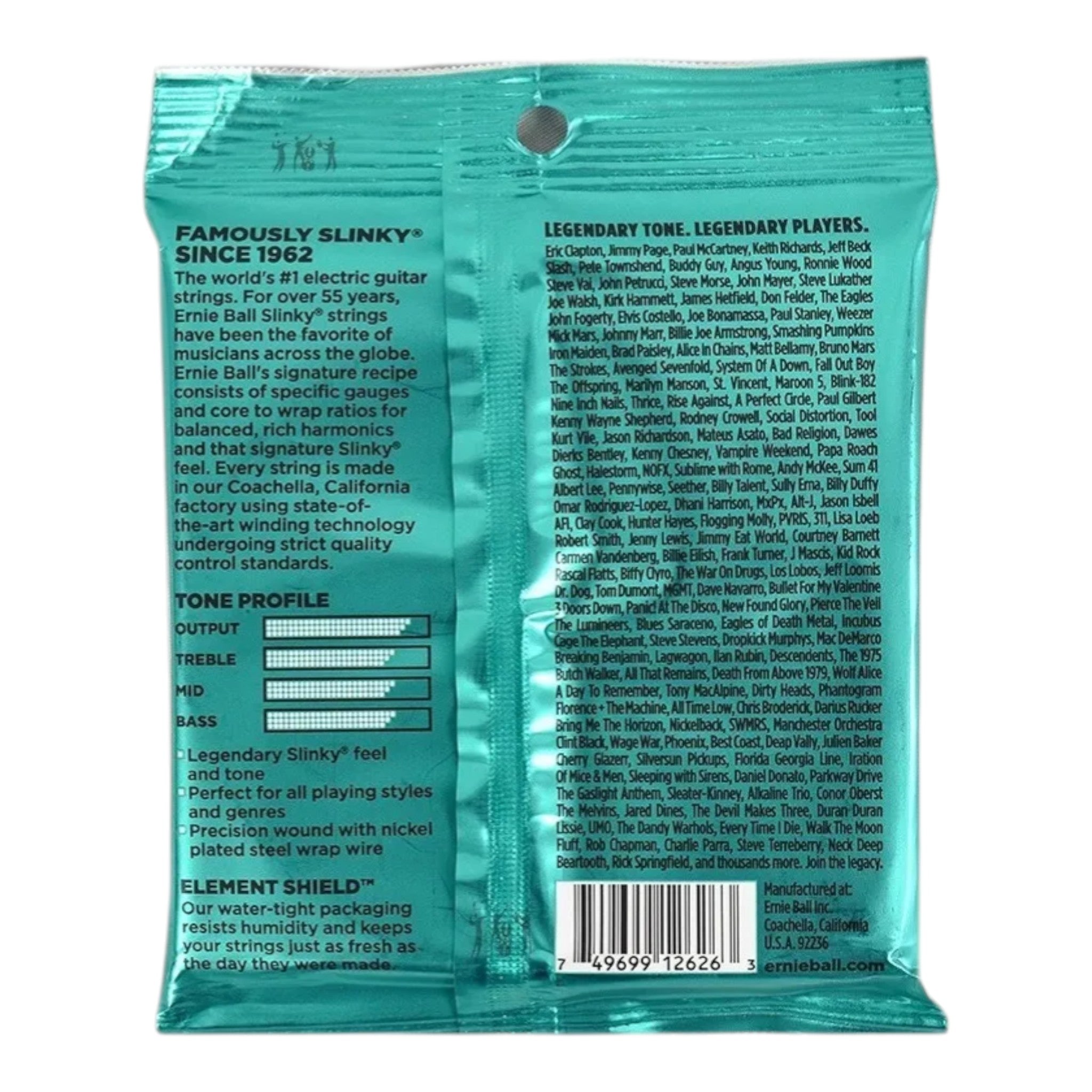 Encordado Guitarra Electrica Ernie Ball Not Even 2626 12-56