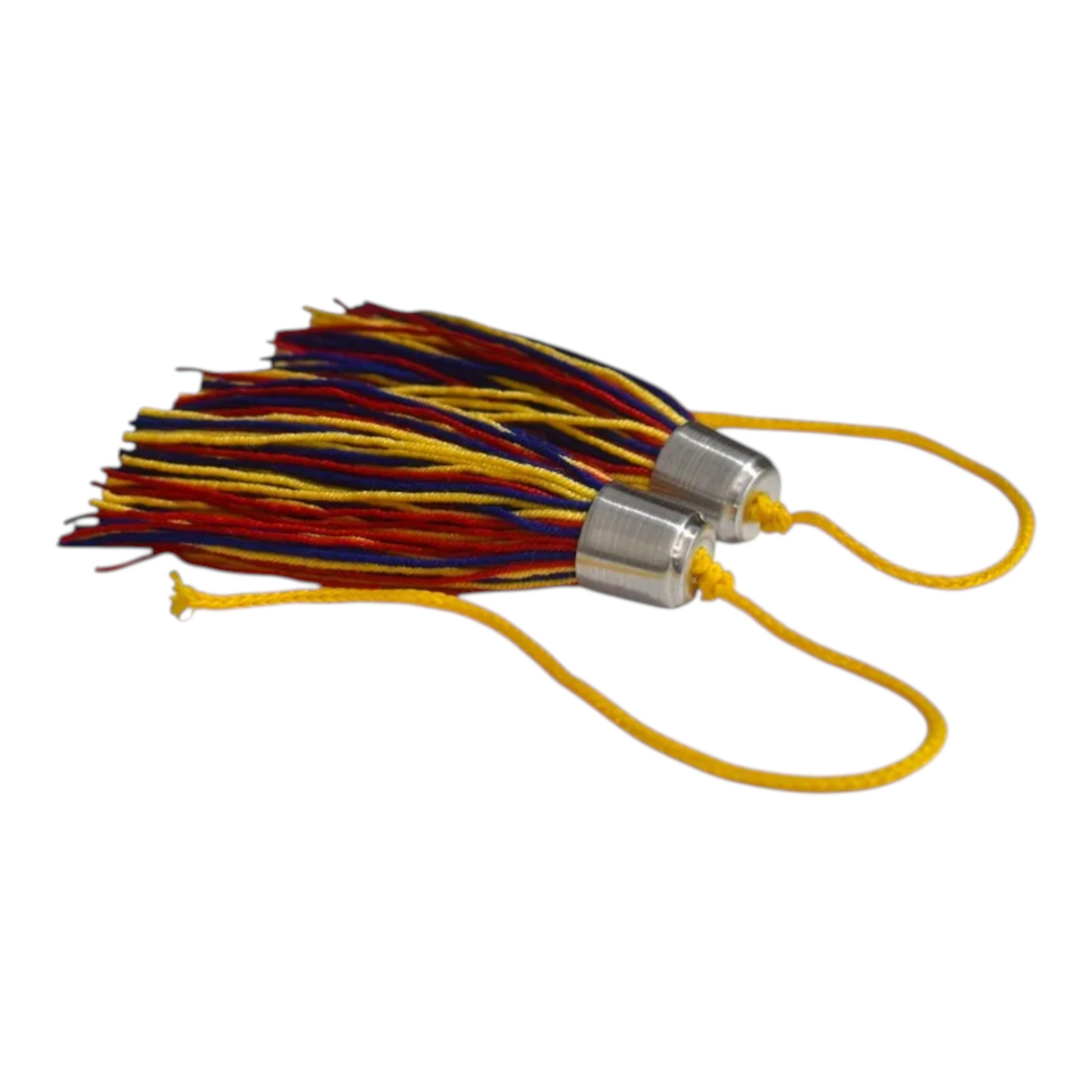 Borlas Tricolor Para Bastón De Mando De Banda Marcial Par