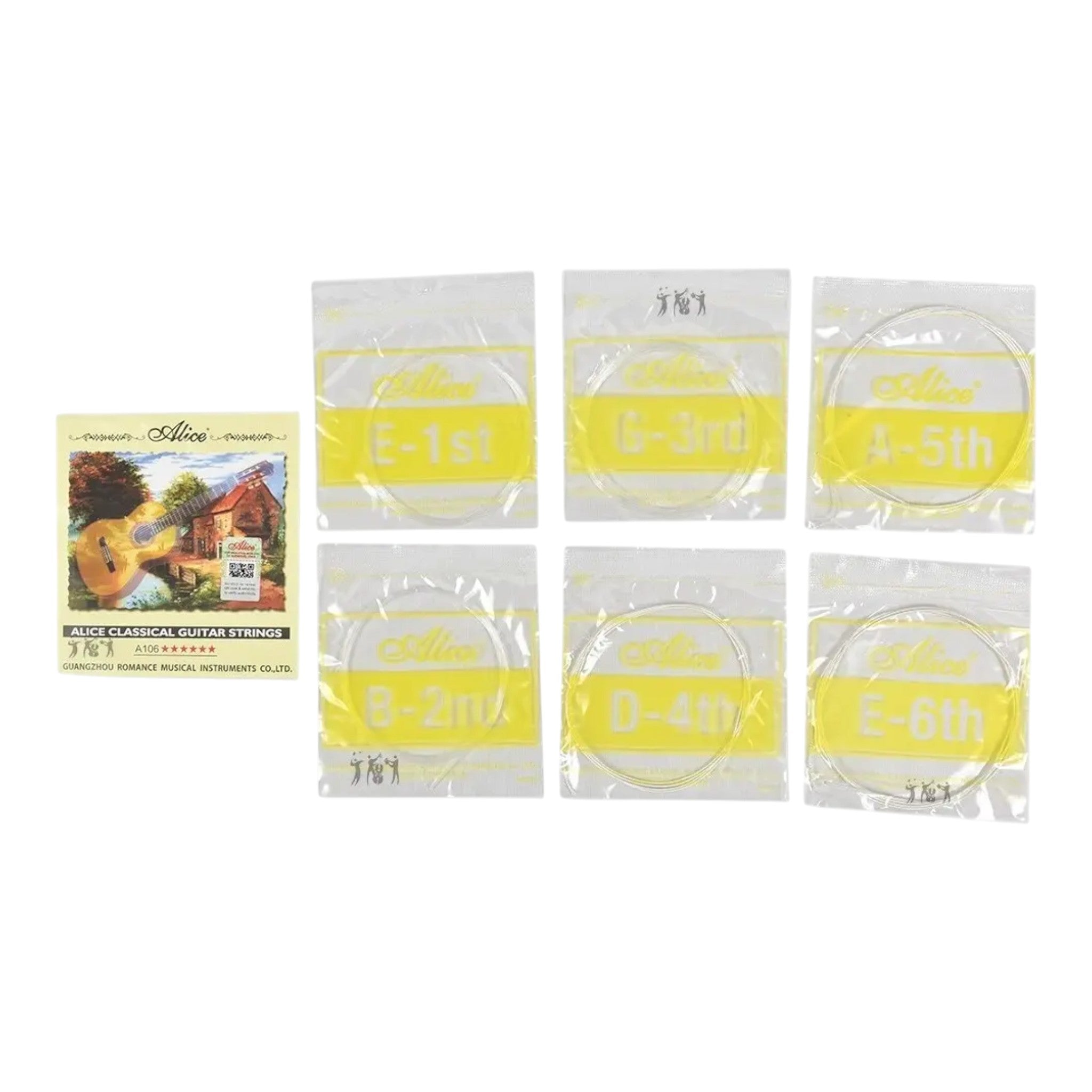 Encordado Para Guitarra Clasica Alice A106h Tension Alta