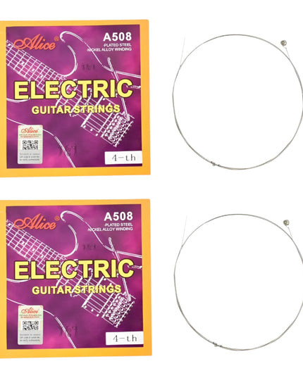 2 Cuerdas 4tas Re Para Guitarra Electrica Alice A508 0.24