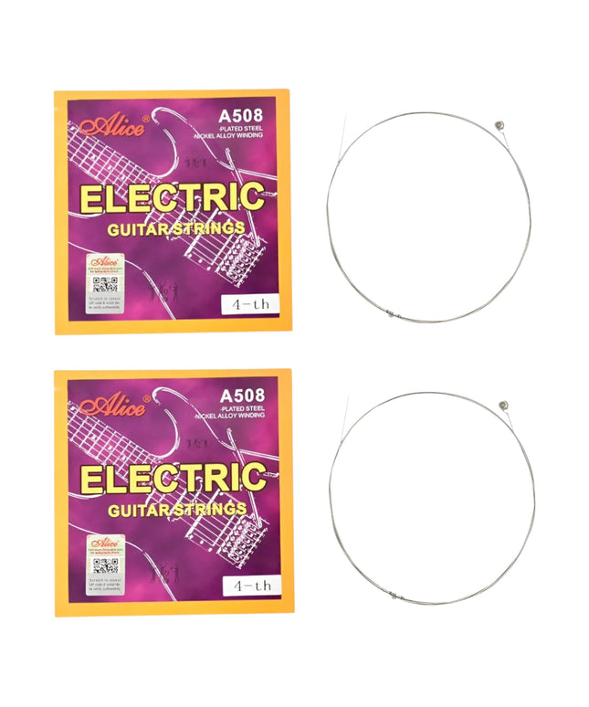 2 Cuerdas 4tas Re Para Guitarra Electrica Alice A508 0.24