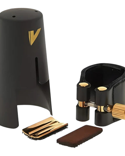 Abrazadera De Cuero 3 Placas Saxo Alto Vandoren Lc27p