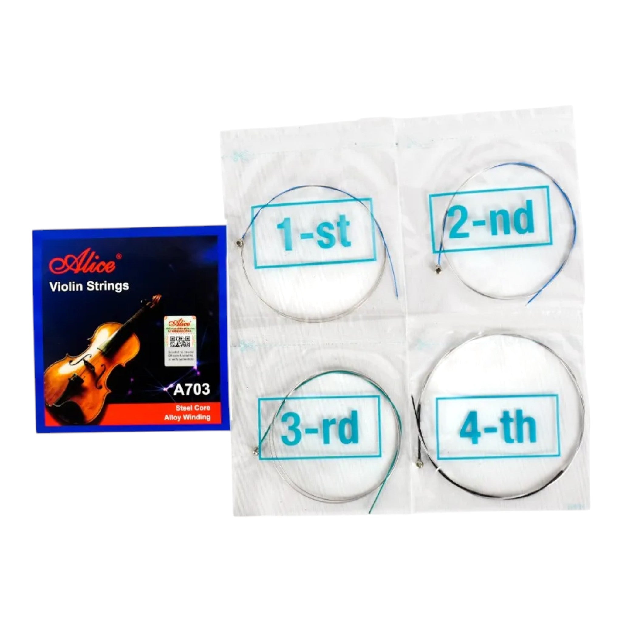 Encordado Set De Cuerdas Para Violin 4/4 Alice A703
