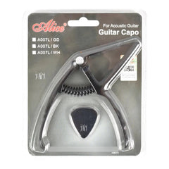 Capo Capotraste Cejilla Guitarra Alice A007l Pinza + Pick