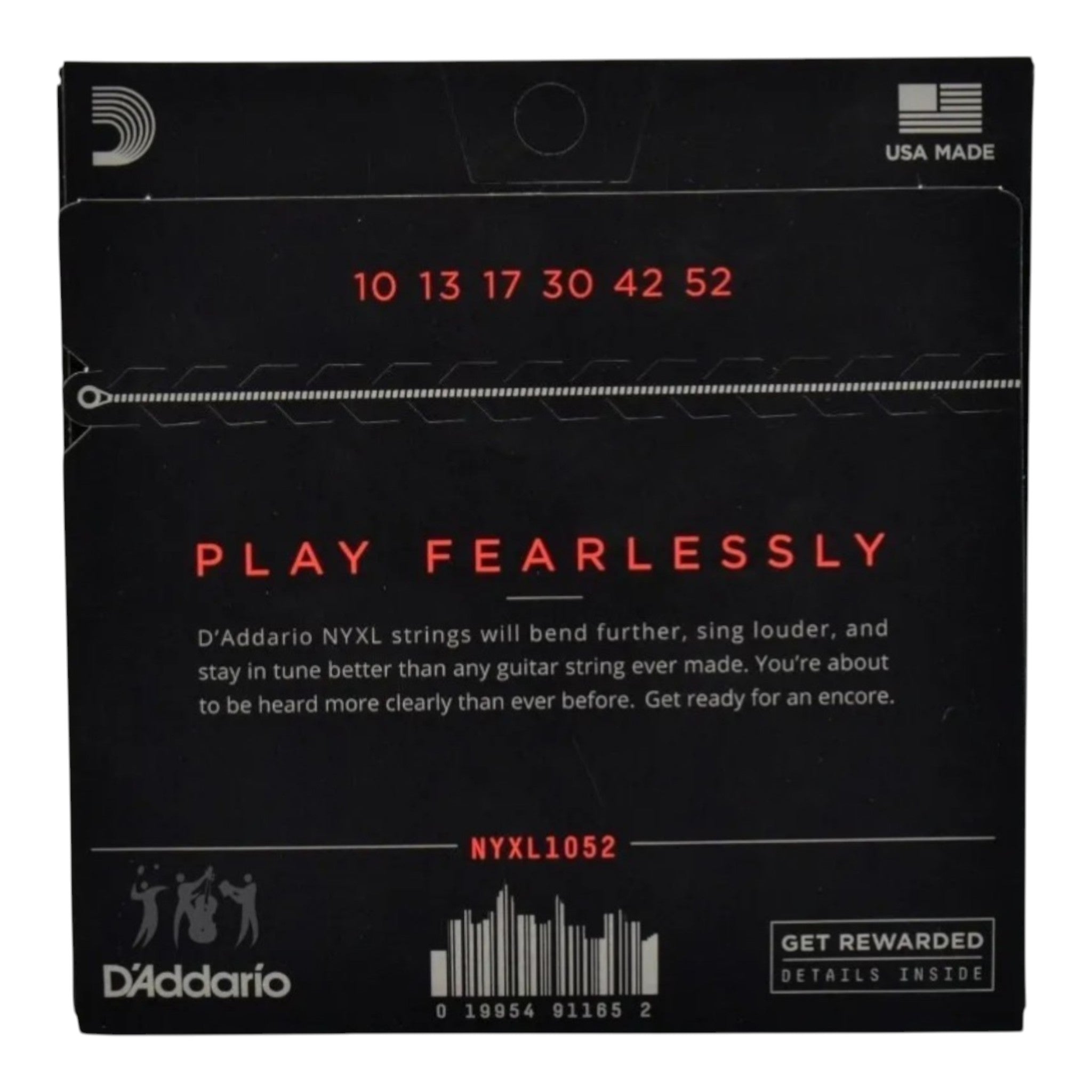 Encordado Guitarra Electrica Daddario Nyxl 10-52 D'addario