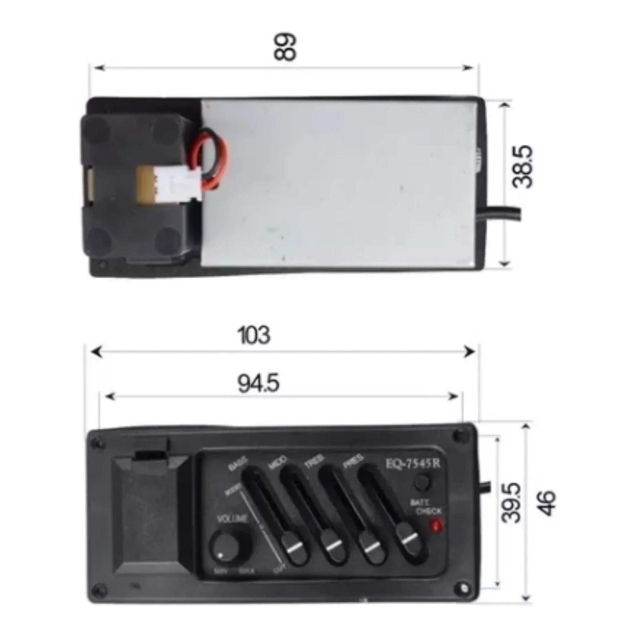 Preamplificador Ecualizador Microfono Guitarra Eq-745r 9