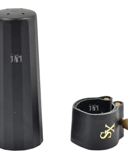 Abrazadera Boquilla Saxo Tenor Cuero Tapaboquilla Xs Glt71