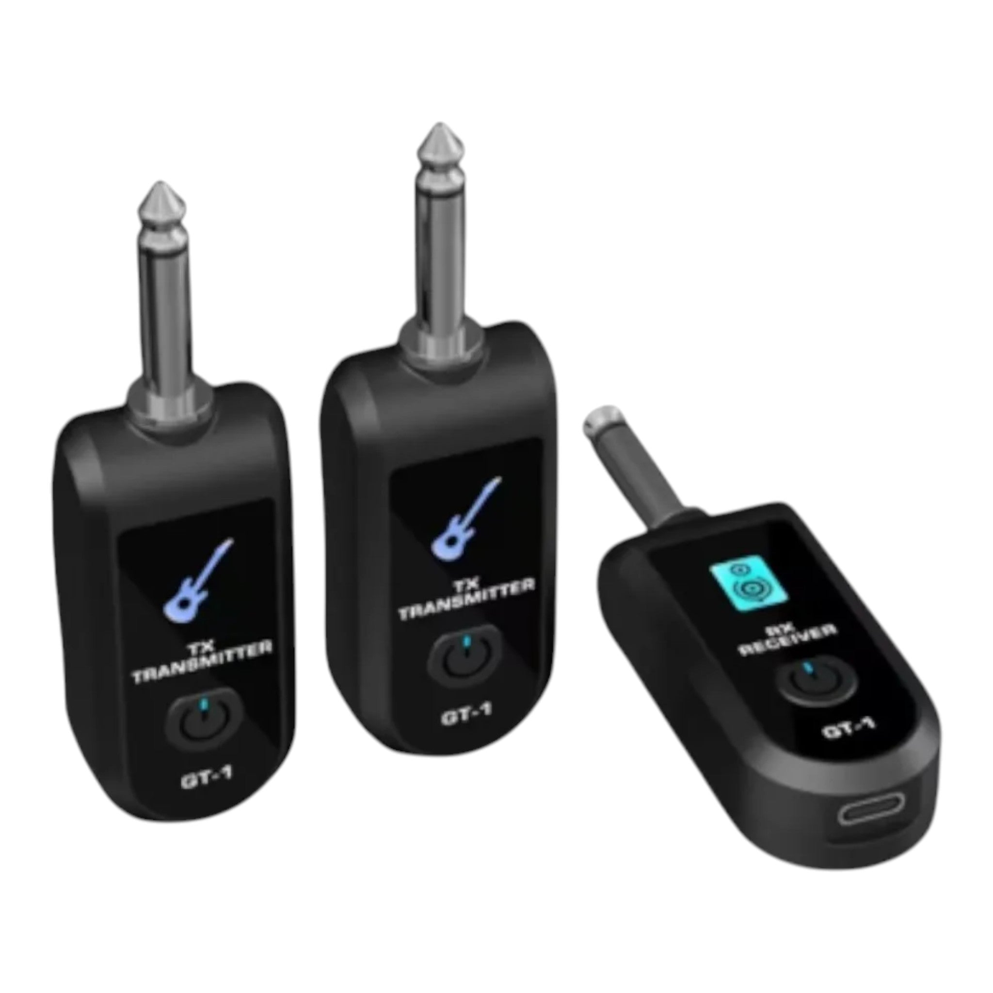 Sistema Transmisor Receptor Inalambrico Doble Guitarra Bajo