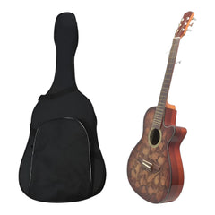 Guitarra Electroacustica Cuerdas Metalica Con Diseño + Estuche