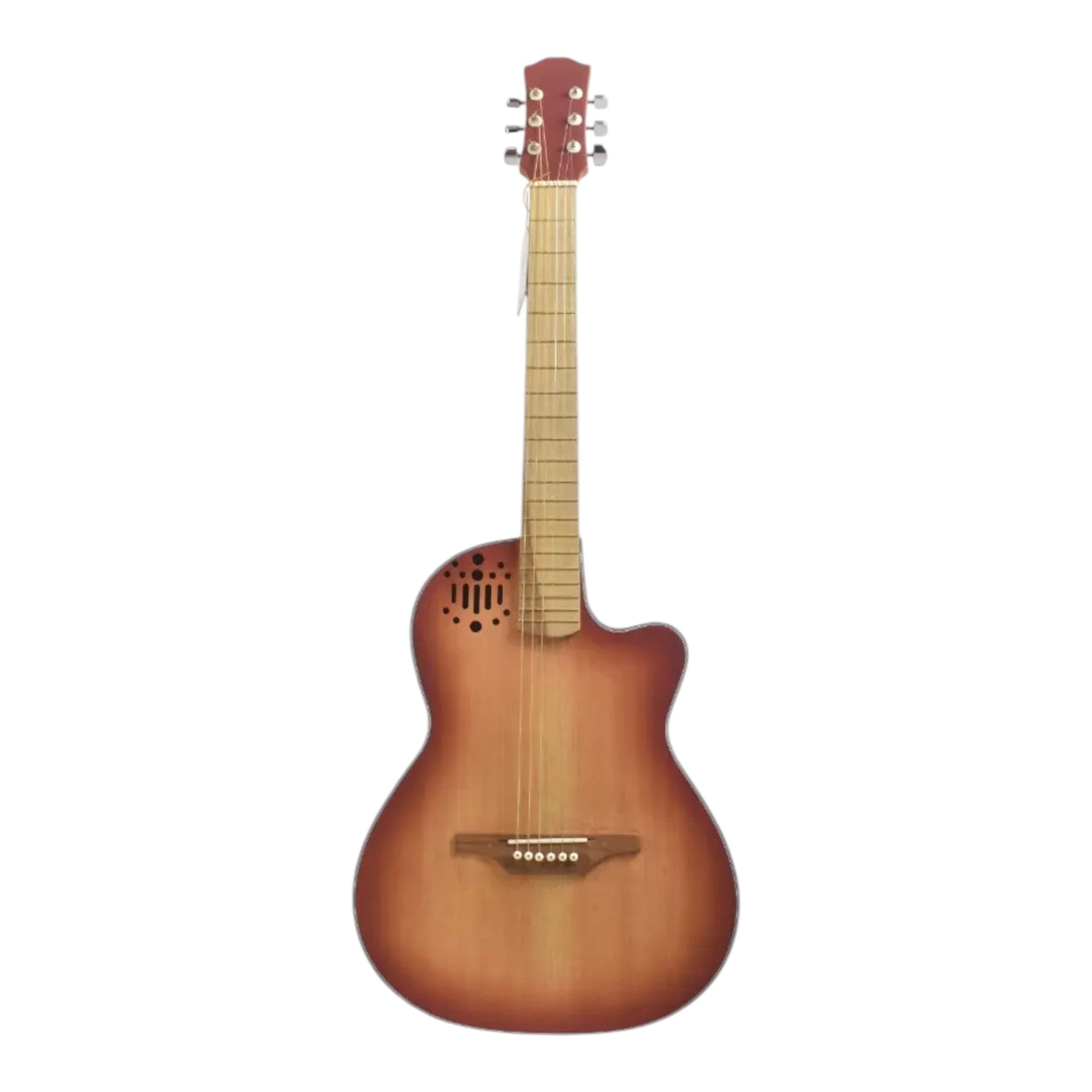 Guitarra Electroacustica La Clasica Con Diseño + Estuche
