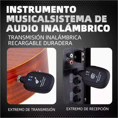 Sistema Transmisor Y Receptor Inalambrico Guitarra Bajo A8