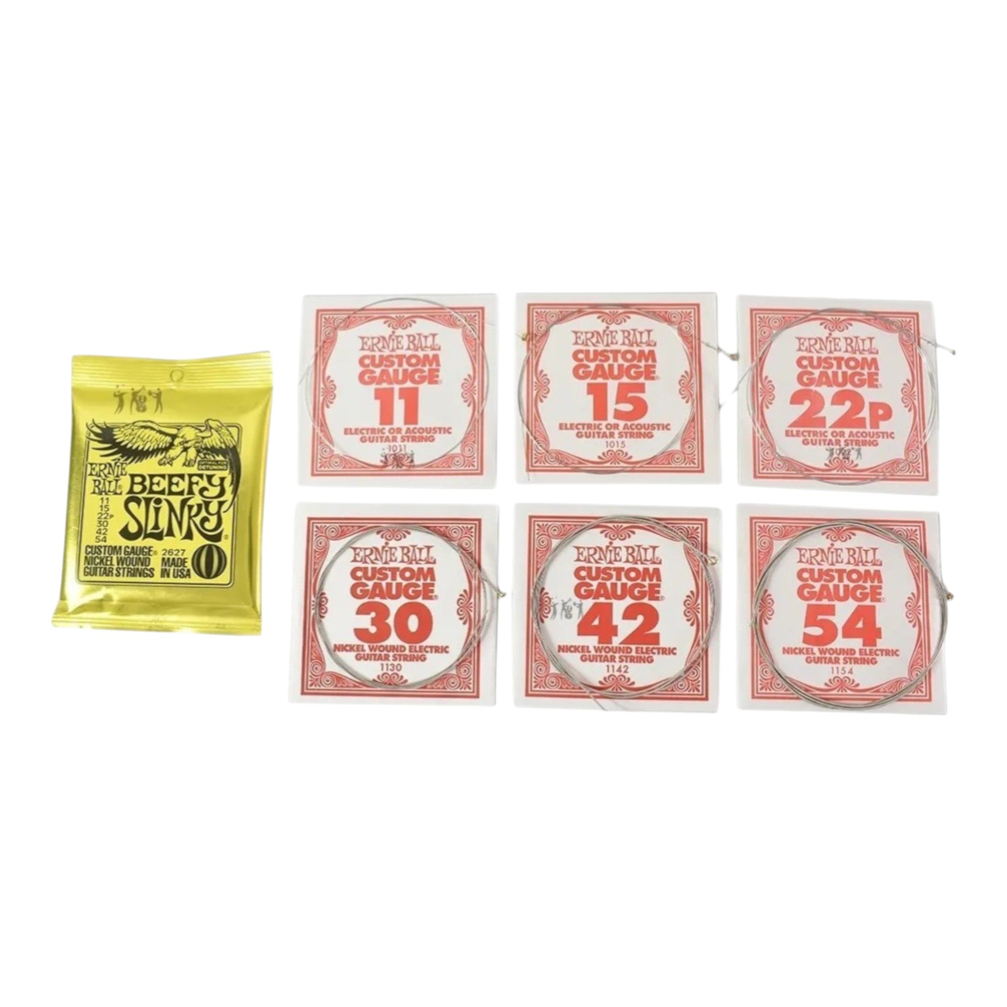 Encordado Guitarra Electrica Ernie Ball Beefy 2627 11-54