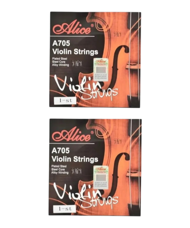 2 Cuerdas 1ras E Para Violin 3/4 Y 4/4 Alice A705-1
