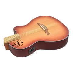 Guitarra Electroacustica La Clasica Con Diseño + Estuche