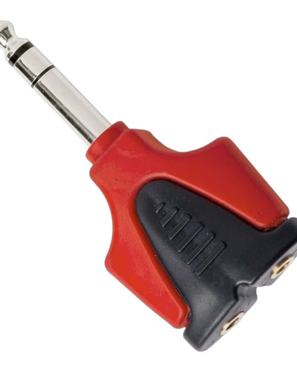 Adaptador Convertidor 2 Jack 3.5-1/8 A Plug Trs 6.3 At175pro