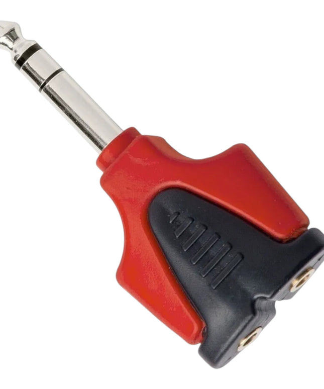 Adaptador Convertidor 2 Jack 3.5-1/8 A Plug Trs 6.3 At175pro