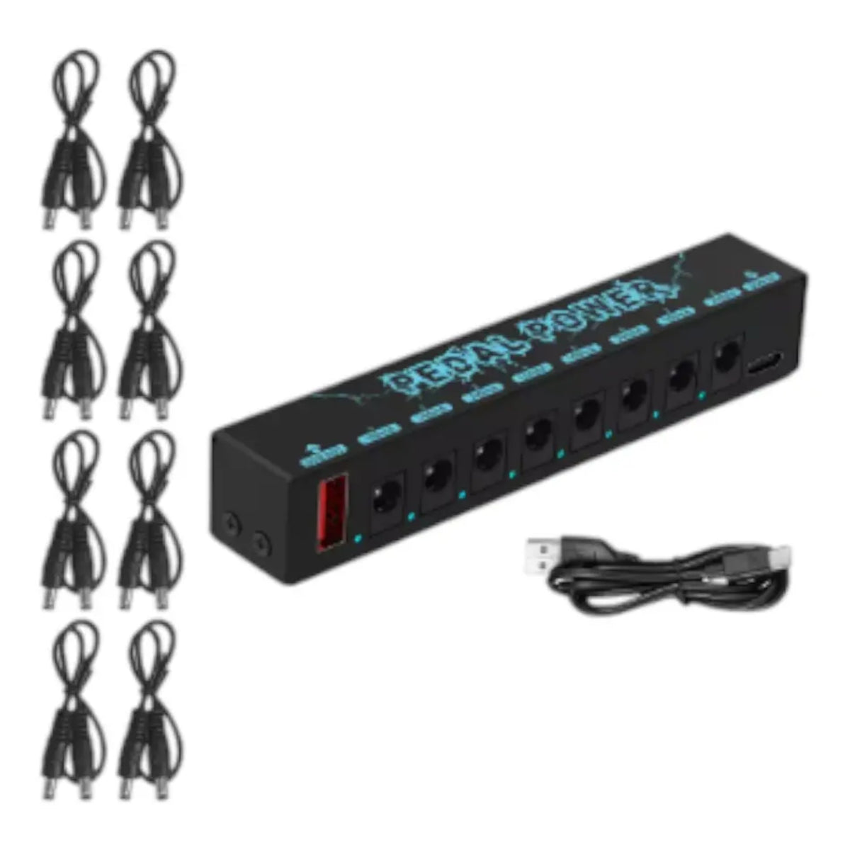 Fuente Alimentacion 8 Canales Para Pedal De Efecto Guitarra