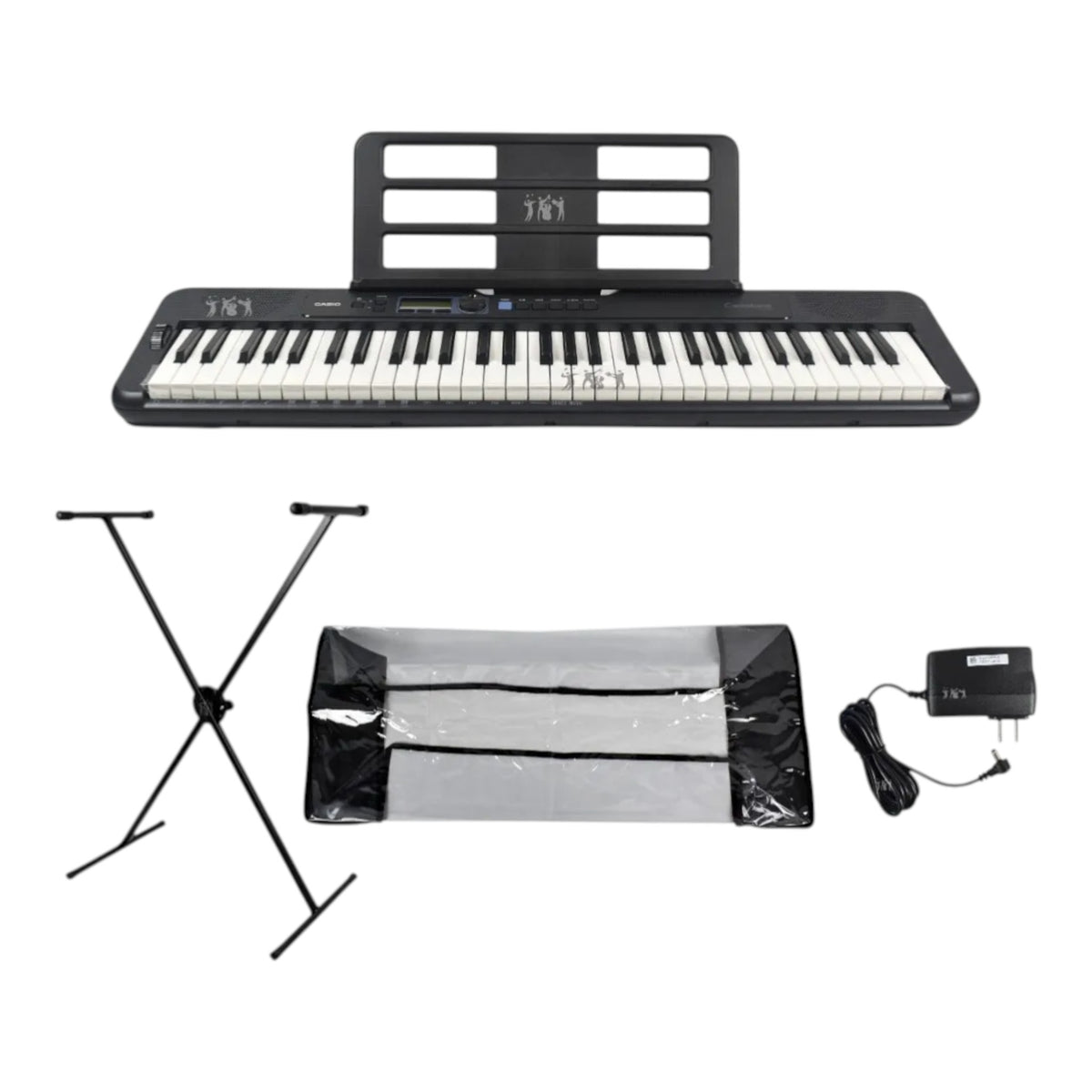 Teclado Casio Ct-s300 + Base + Forro + Adaptador Organeta