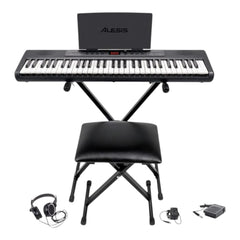 Teclado Alesis Melody 61 Mkll Base Audifono Silla Microfono