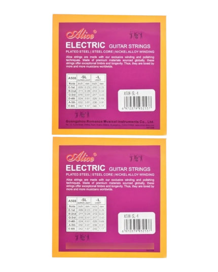 2 Cuerdas 4tas Re Para Guitarra Electrica Alice A508 0.24