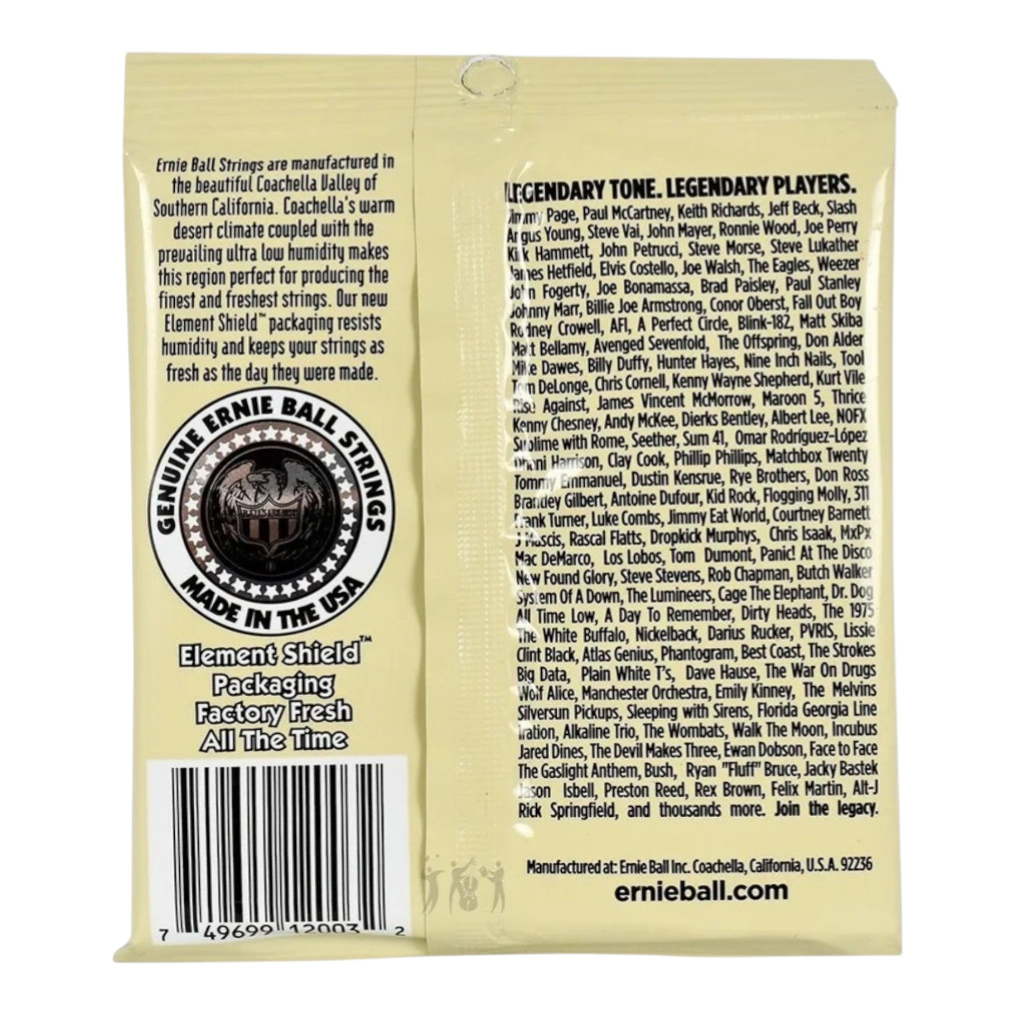 Encordado Guitarra Electroacustica Ernie Ball 2003 12-54