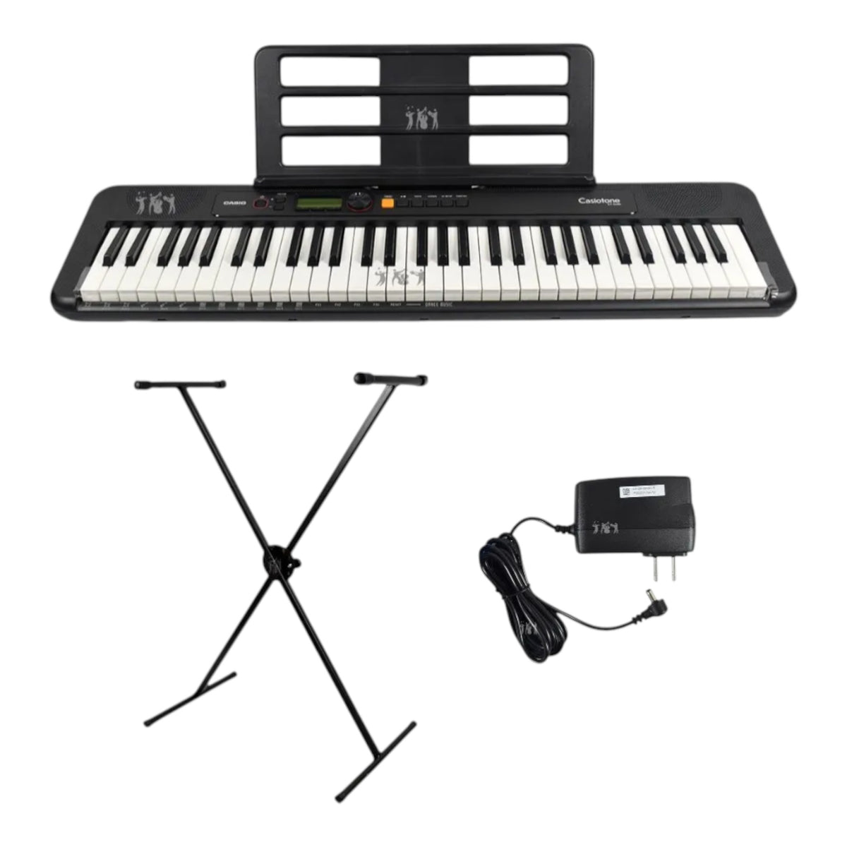 Teclado Casio Ct-s200 Bk + Base + Adaptador Organeta 110/220v