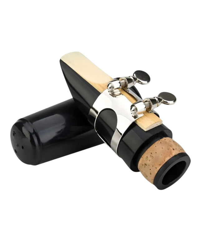 Boquilla Para Clarinete Sib + Abrazadera + Tapa Boquilla