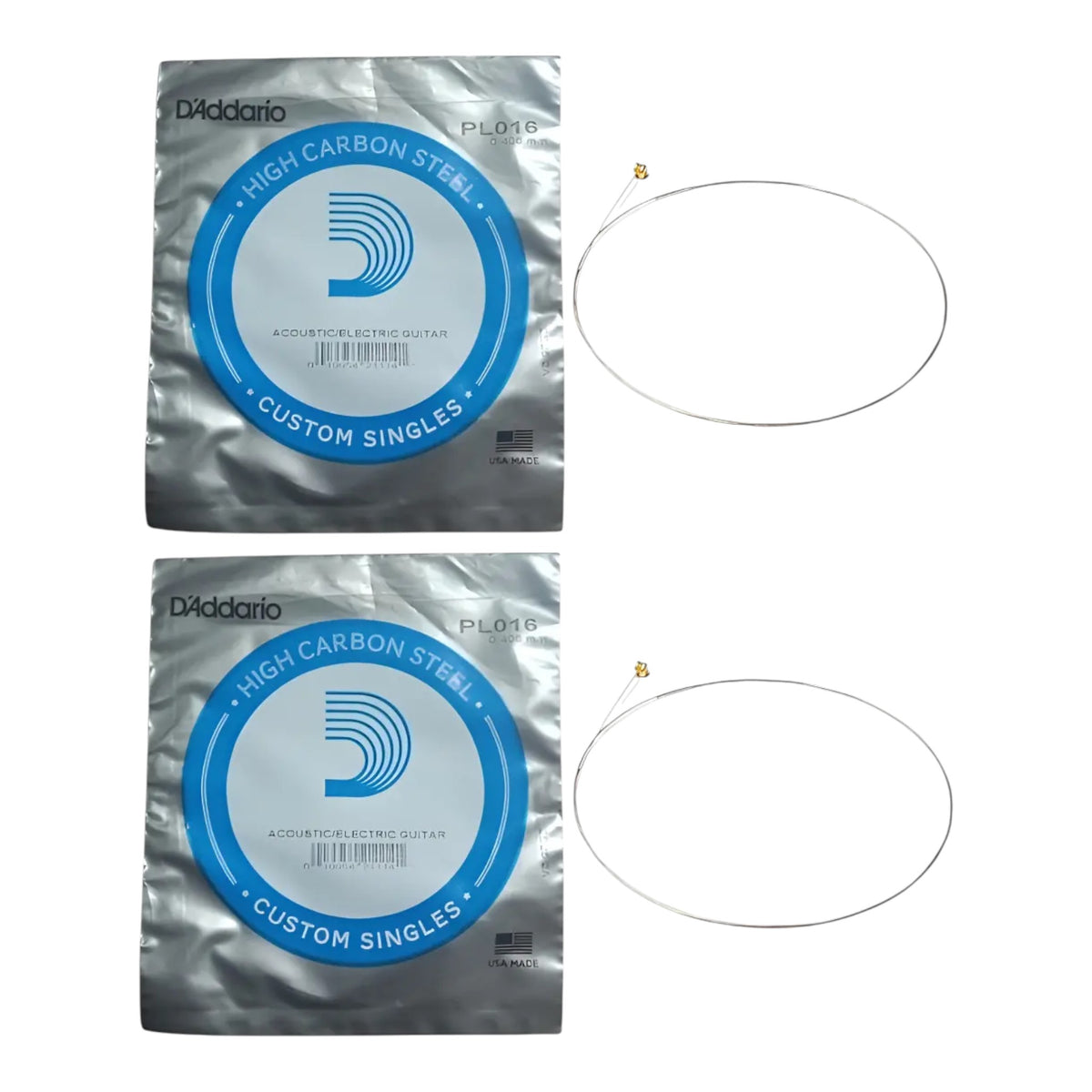 2 Cuerda 3ra Sol Para Guitarra Electrica Daddario Pl016 0.16