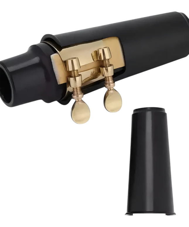 Boquilla Para Saxofón Soprano + Abrazadera + Tapa Boquilla