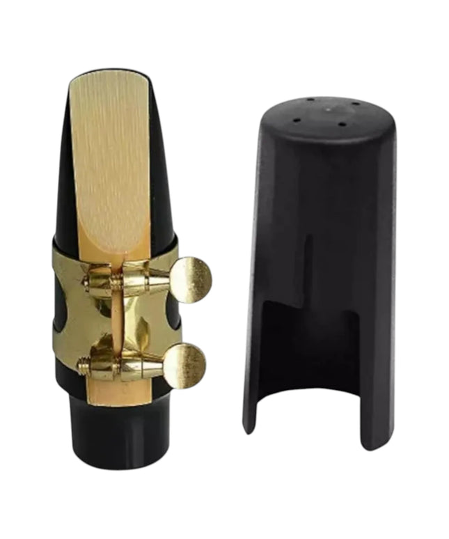 Boquilla Para Saxofón Soprano + Abrazadera + Tapa Boquilla